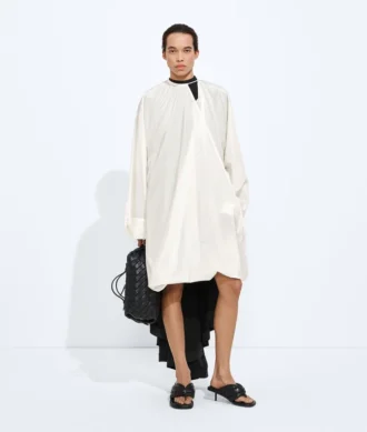 Camisa de tafetán de seda lavado