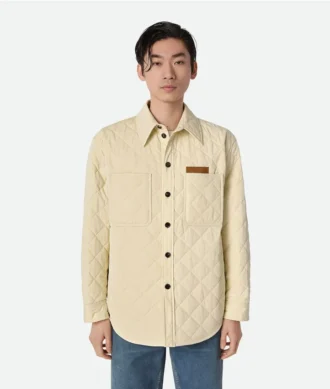 Camisa oversize de algodón acolchada