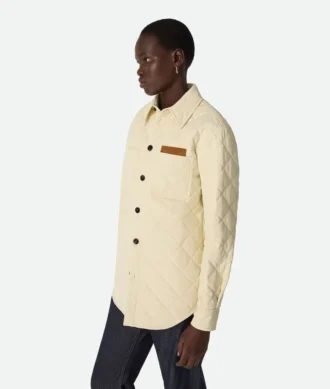 Camisa oversize de algodón acolchada