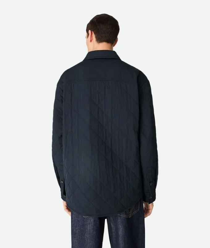 Camisa oversize de algodón acolchada