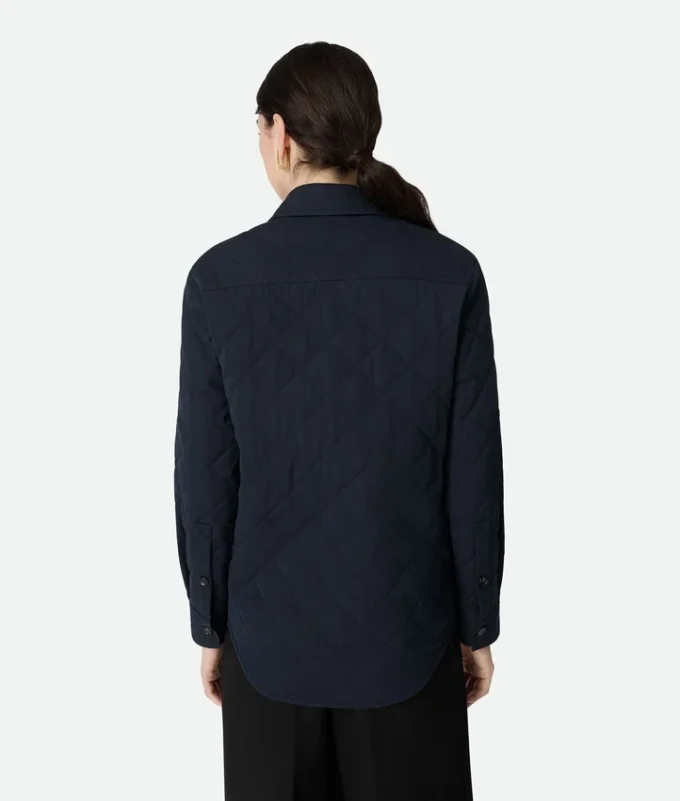 Camisa oversize de algodón acolchada