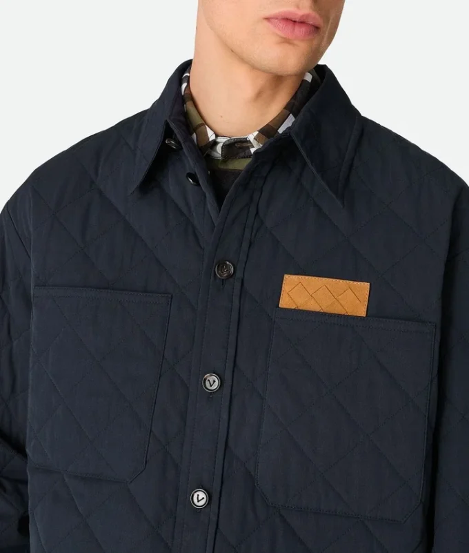 Camisa oversize de algodón acolchada