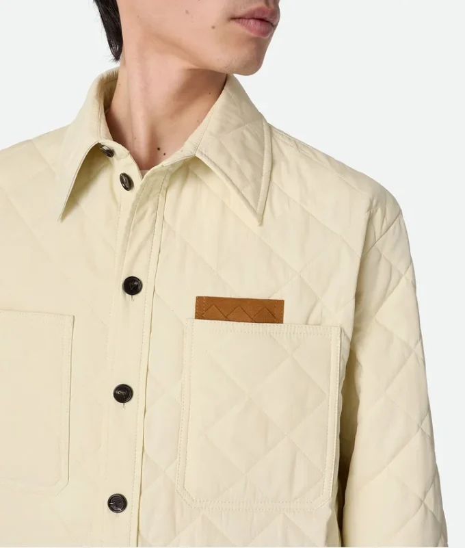 Camisa oversize de algodón acolchada