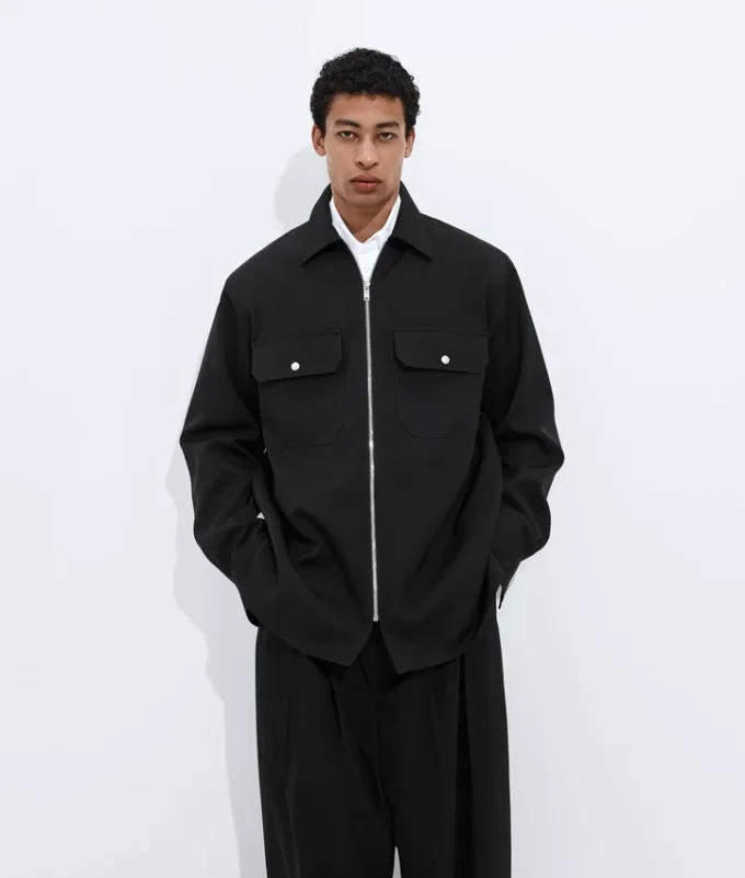 Camisa oversize de lana Grain De Poudre