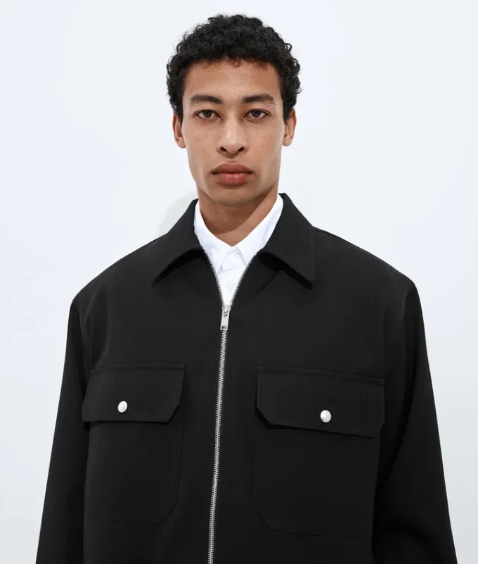 Camisa oversize de lana Grain De Poudre