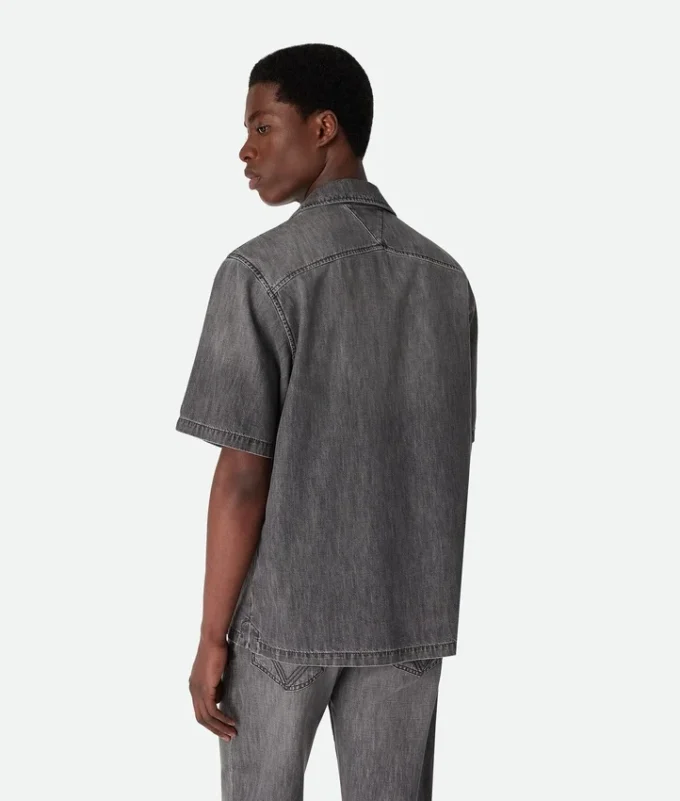 Camisas de denim negro vintage