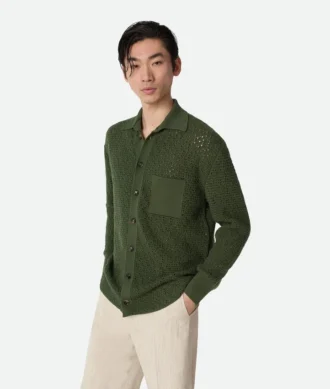 Camisas de punto de ganchillo de algodón