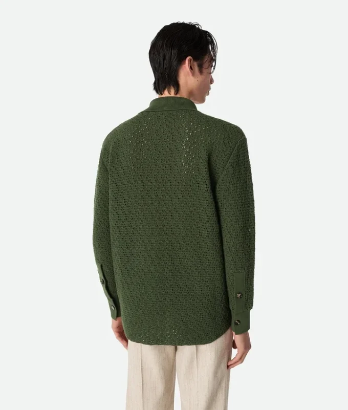 Camisas de punto de ganchillo de algodón