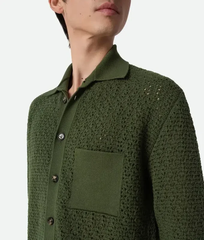 Camisas de punto de ganchillo de algodón