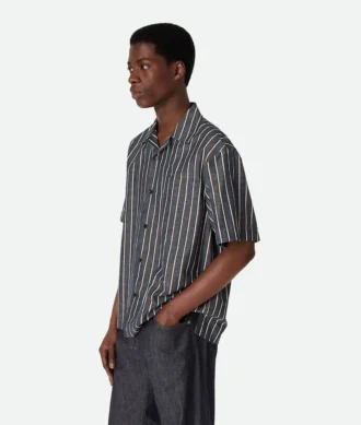 Camisas de rayas de algodón y lino