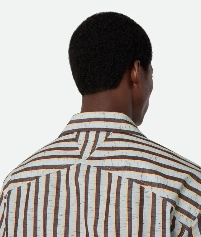 Camisas de rayas de algodón y lino