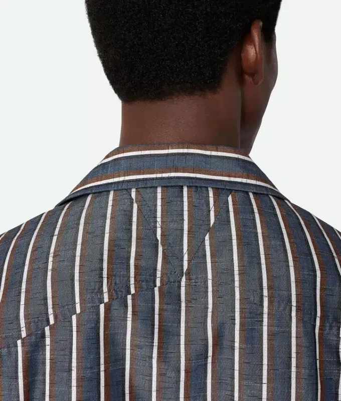 Camisas de rayas de algodón y lino