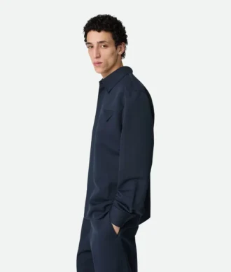 Camisas de sarga de seda y algodón