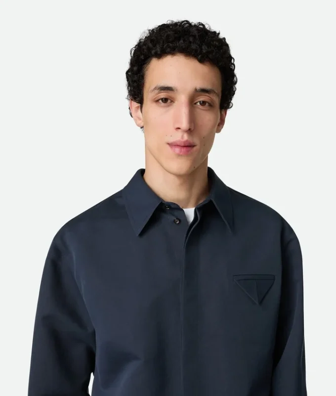 Camisas de sarga de seda y algodón