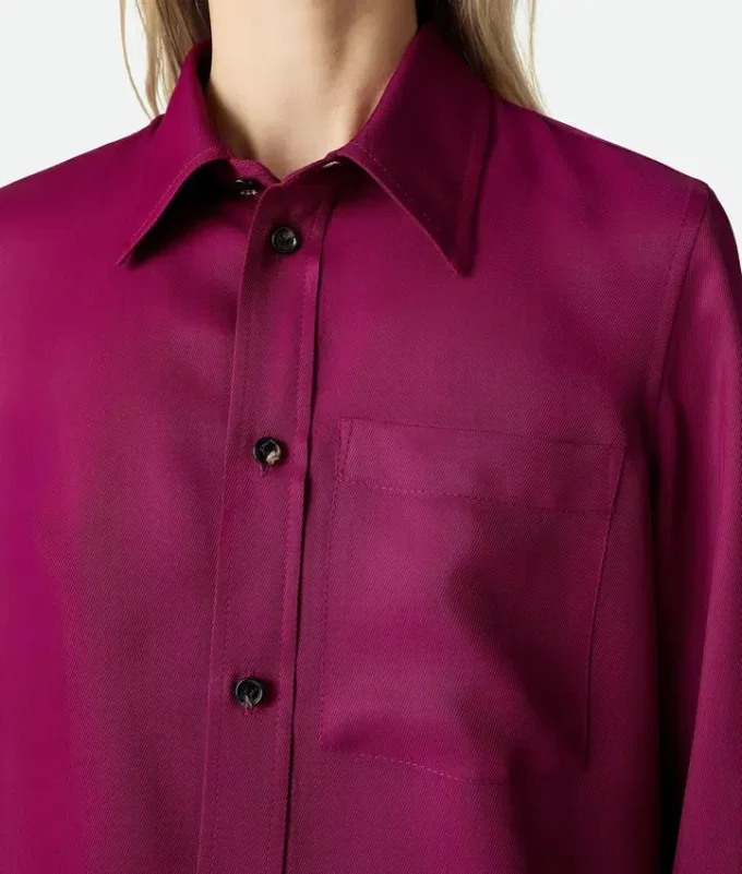 Camisas de sarga de viscosa y seda