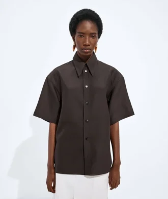 Camisas de toile de lana y seda