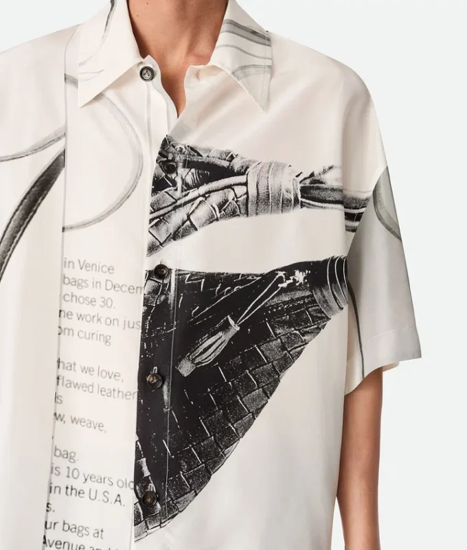 Camisas estampadas de seda