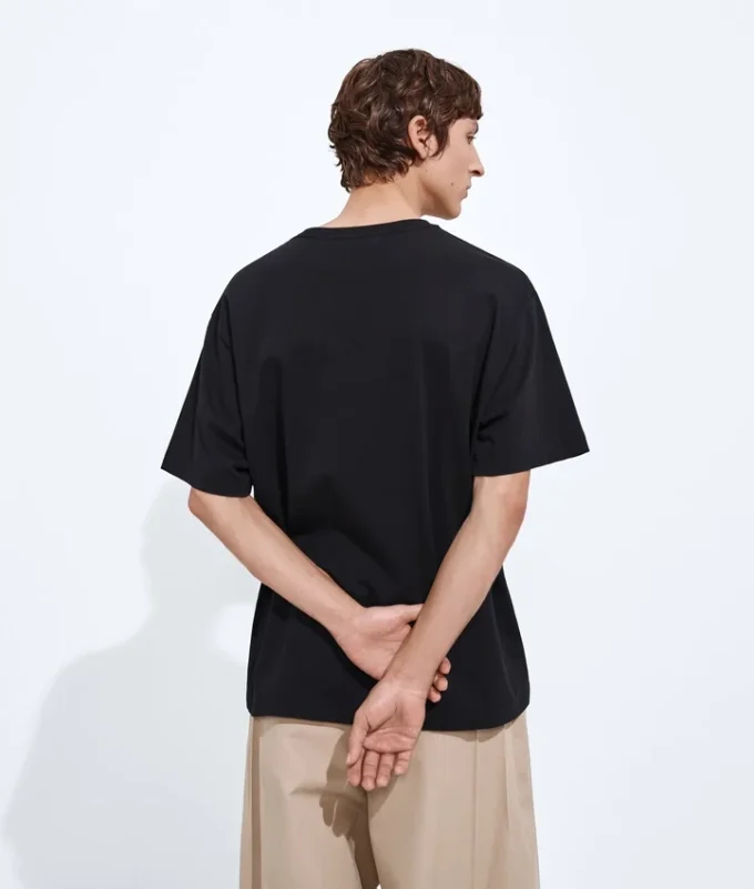 Camiseta de jersey de algodón estampada