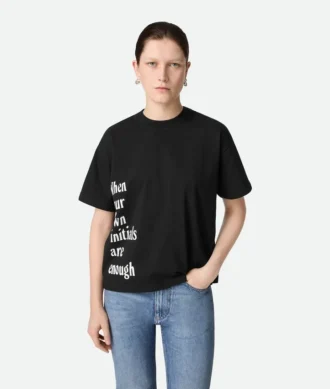 Camiseta de jersey de algodón estampado