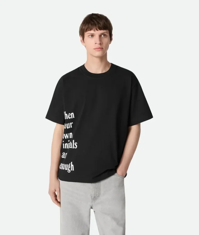 Camiseta de jersey de algodón estampado