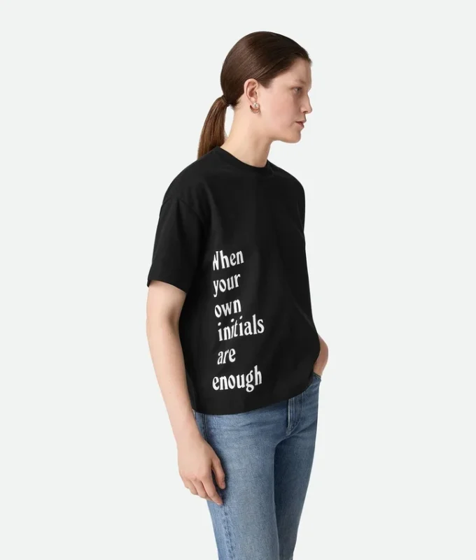 Camiseta de jersey de algodón estampado