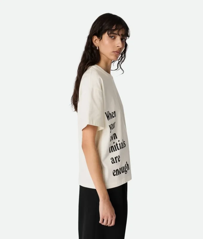 Camiseta de jersey de algodón estampado