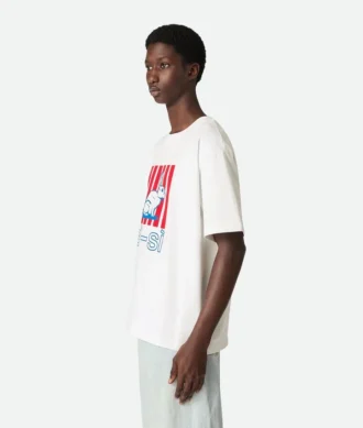 Camiseta de jersey de algodón estampado