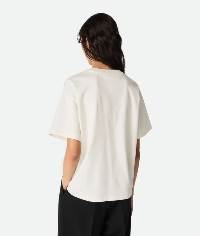 Camiseta de jersey de algodón estampado