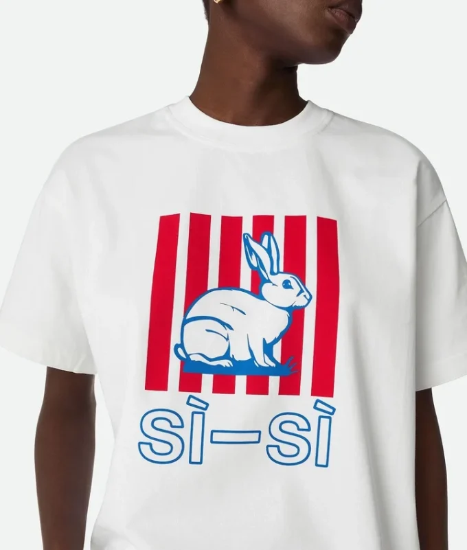 Camiseta de jersey de algodón estampado