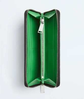 Cartera con cremallera Intrecciata