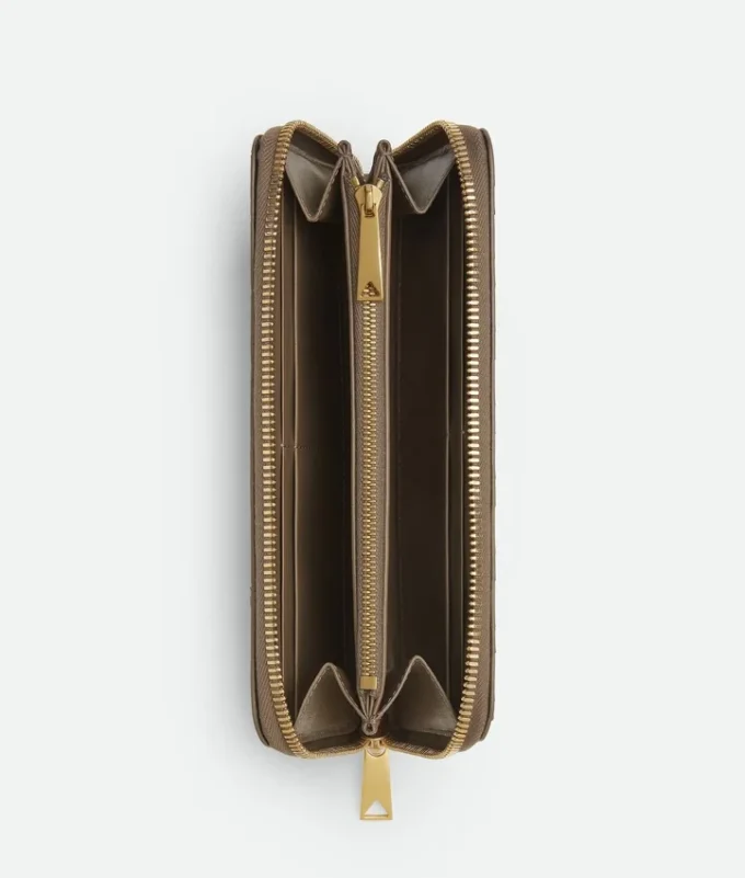 Cartera con cremallera Intrecciata