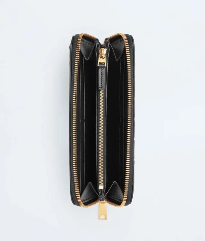 Cartera con cremallera Intrecciata