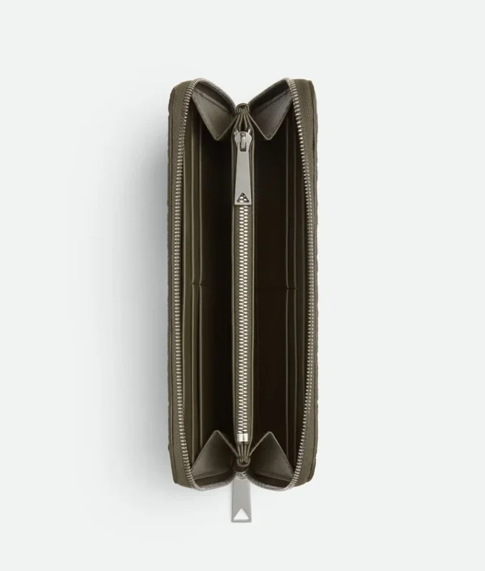 Cartera con cremallera Intrecciata