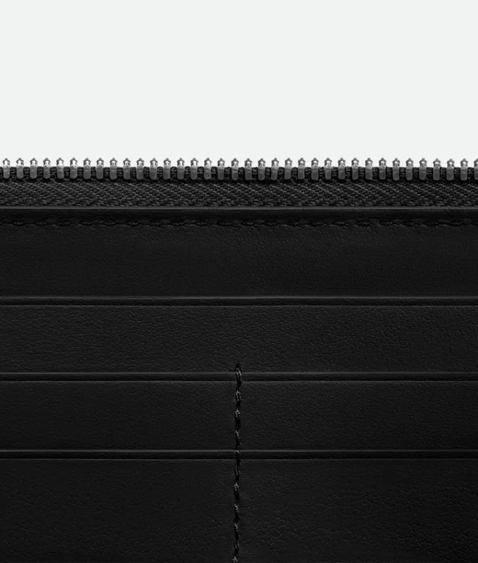 Cartera con cremallera Intrecciata