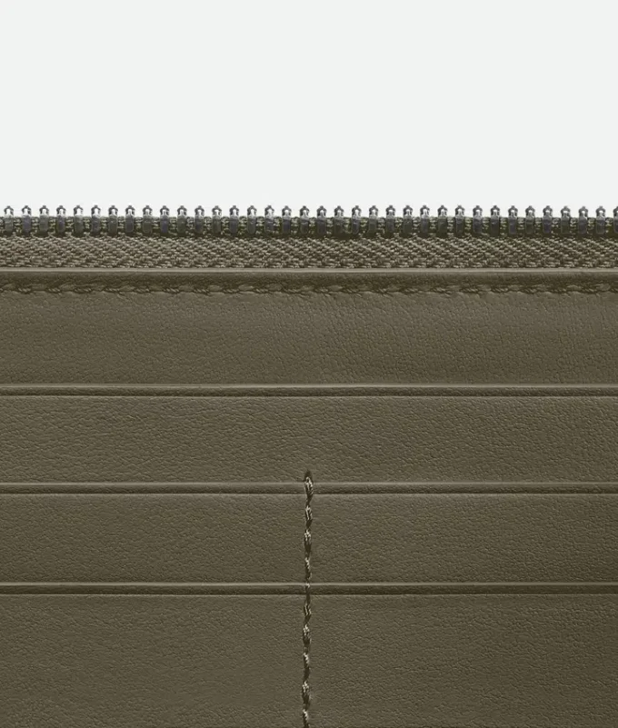 Cartera con cremallera Intrecciata