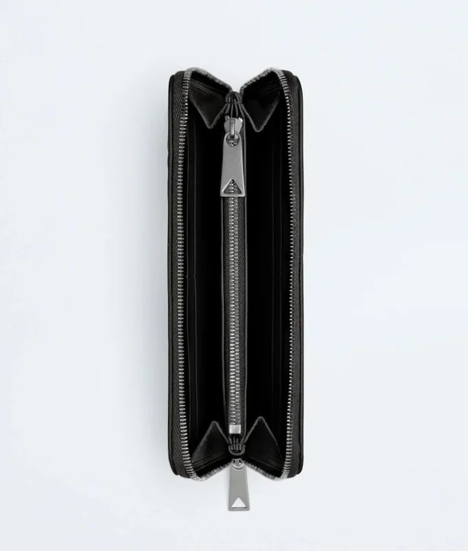 Cartera con cremallera Intrecciata