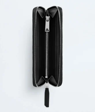 Cartera con cremallera Intrecciato Piccolo