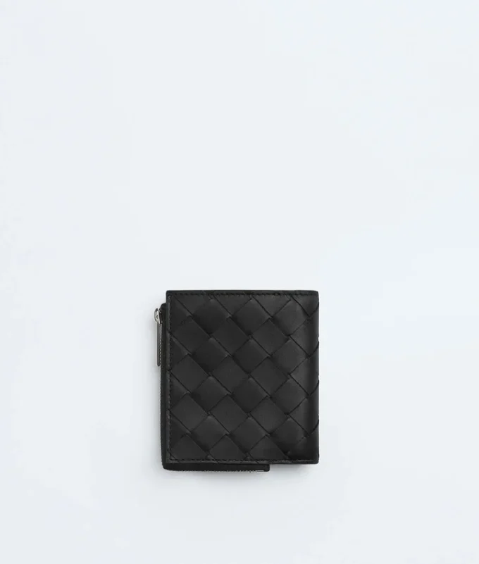 Cartera doble con cremallera Intrecciato