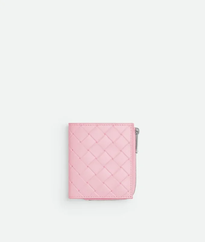 Cartera doble con estampado Intrecciato