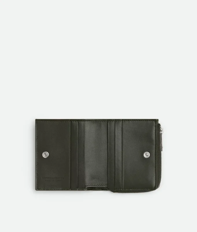 Cartera doble con estampado Intrecciato