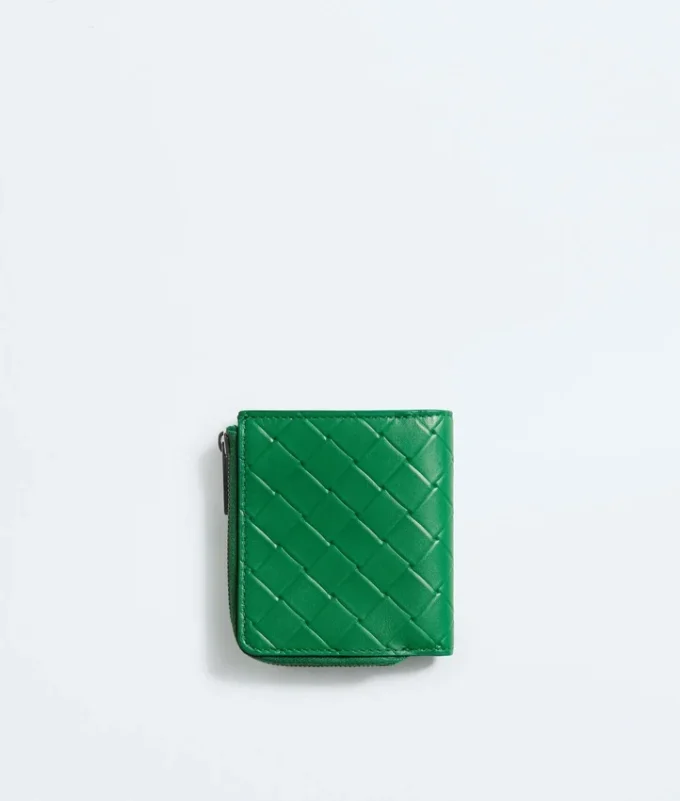 Cartera doble con estampado Intrecciato