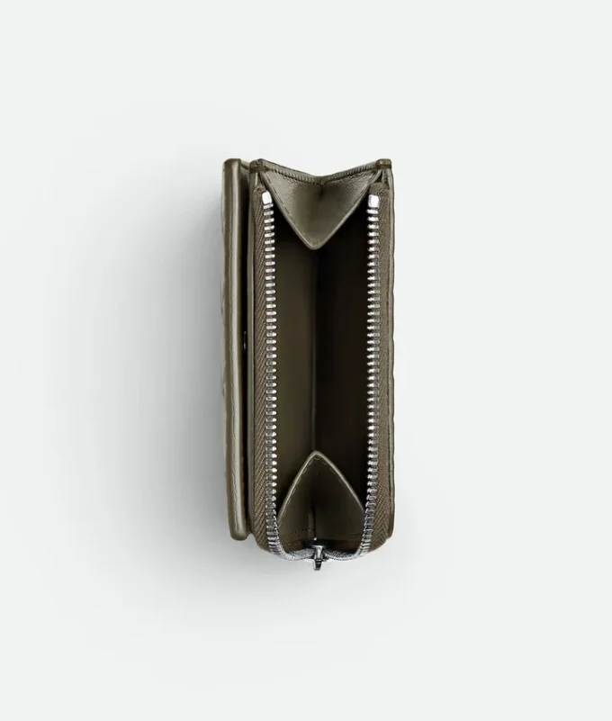 Cartera doble con estampado Intrecciato