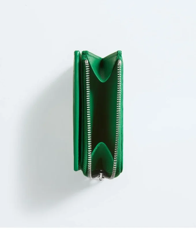 Cartera doble con estampado Intrecciato