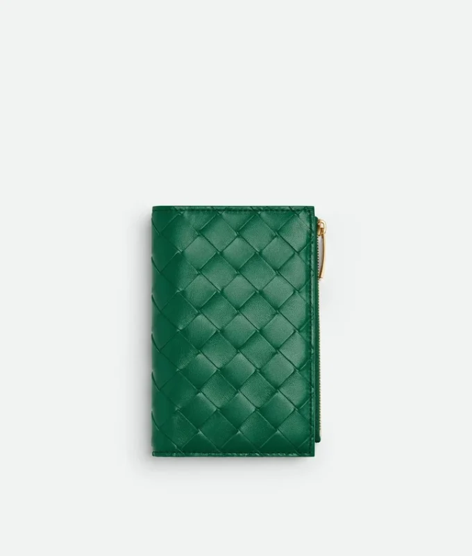 Cartera doble mediana Intrecciato