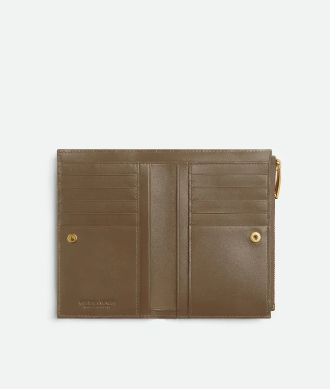 Cartera doble mediana Intrecciato