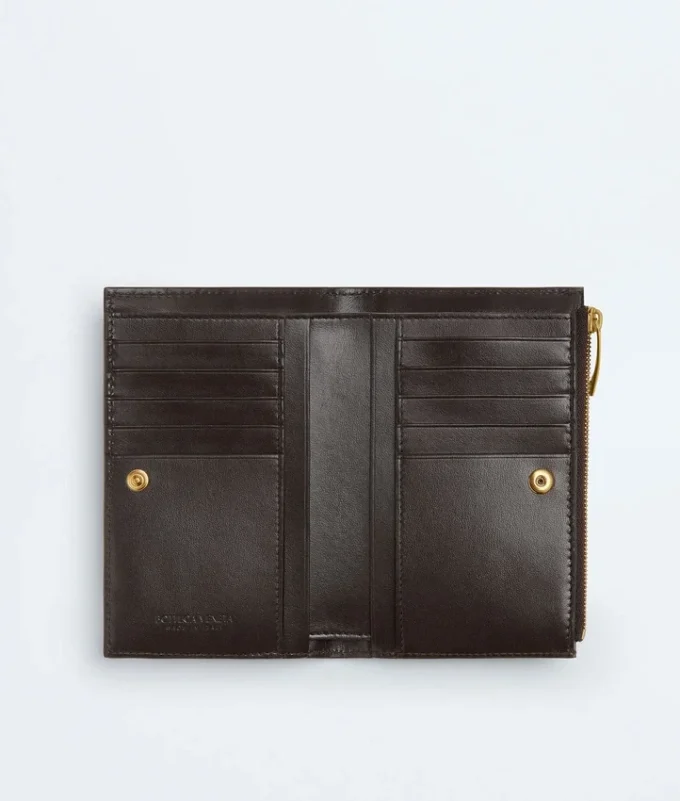 Cartera doble mediana Intrecciato