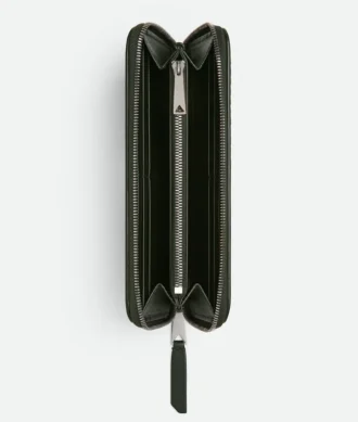 Cartera con cremallera Intrecciato Piccolo