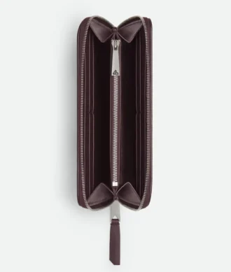 Cartera con cremallera Intrecciato Piccolo