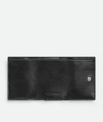 Cartera pequeña de tres pliegues Intrecciato