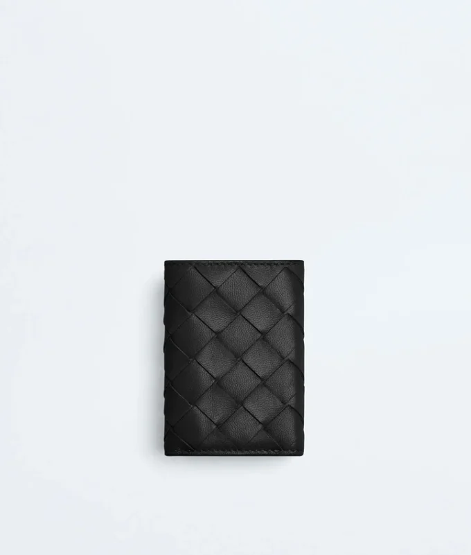 Cartera pequeña de tres pliegues Intrecciato